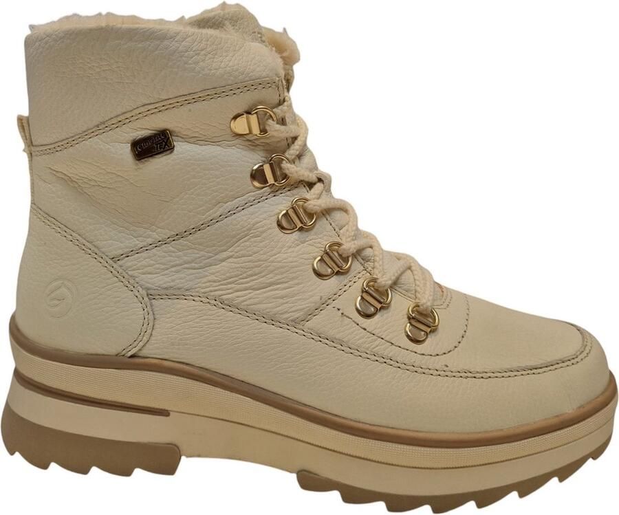 Remonte D2B74 80 Dames Veterlaarzen Wit