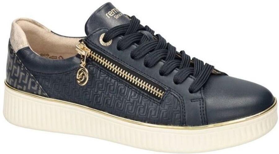 Remonte Plateausneakers vrijetijdsschoen lage schoen veterschoen met zijrits