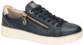 Remonte Plateausneakers vrijetijdsschoen lage schoen veterschoen met zijrits - Blauw