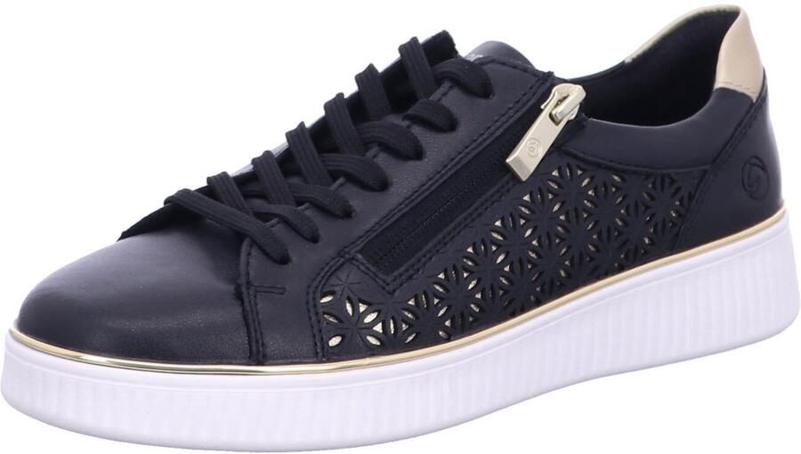 Remonte Plateausneakers vrijetijdsschoen veterschoen lage schoen met perforatie