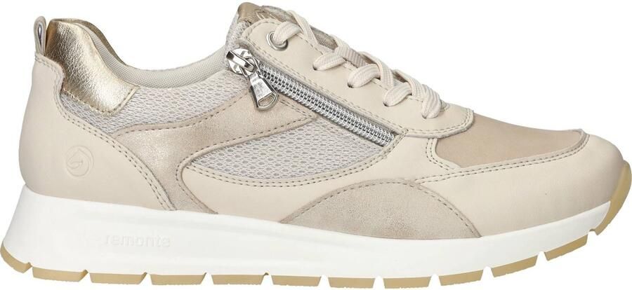 Remonte D2G11-60 Sneakers Beige Goud Leer Dames Beige