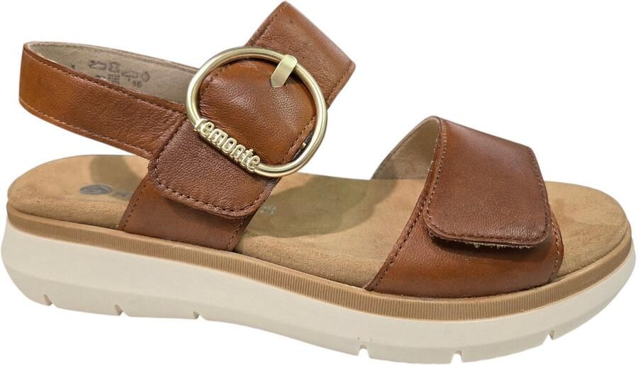 Remonte D2K50-24 Sandalen Bruin Leer Dames Bruin