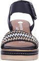 Remonte D2L55 03 dames sandalen zwart - Zwart