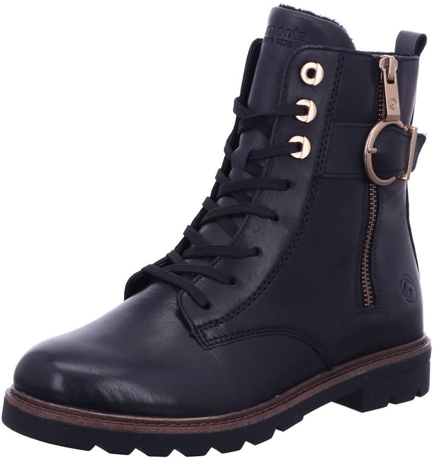Remonte Veterlaarsjes Veterboots casual-enkellaarsjes blokhak met grote siersluiting
