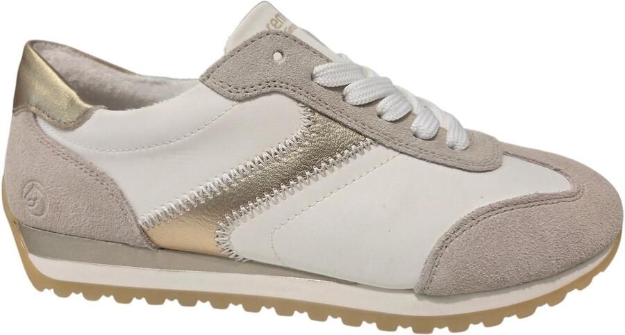 Remonte D3H03-80 Sneakers Suede en Textiel Wit Dames Wit