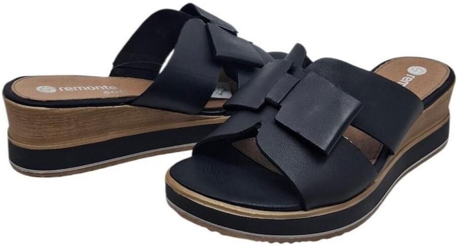 Remonte Slippers sleehak zomerschoen met mooie sierstrik