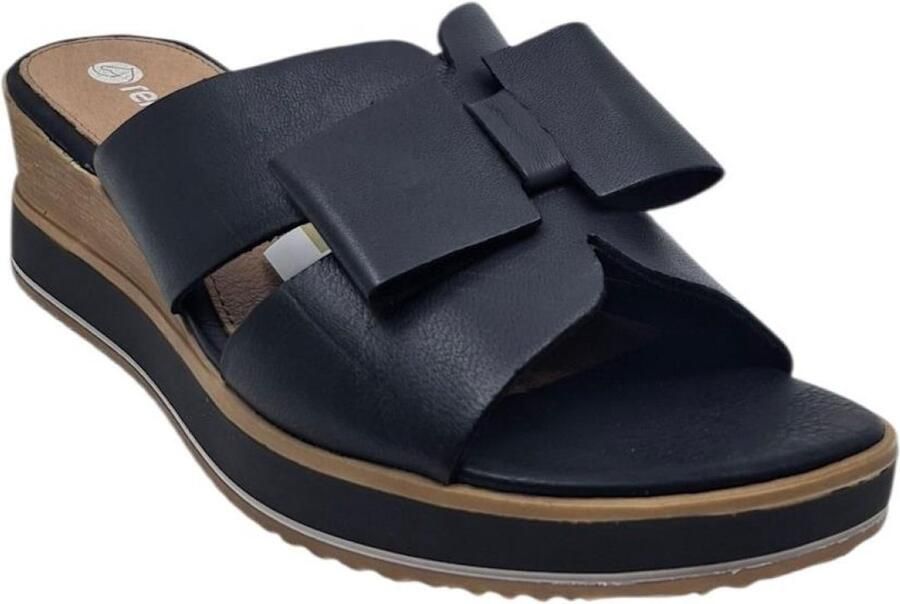 Remonte Slippers sleehak zomerschoen met mooie sierstrik