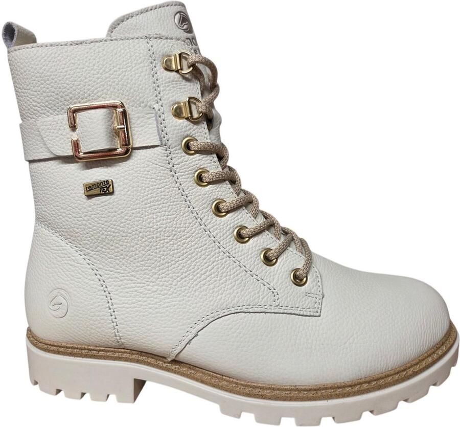 Remonte Winterlaarzen blokhak veterschoenen outdoorschoen met decoratieve gesp - Foto 2