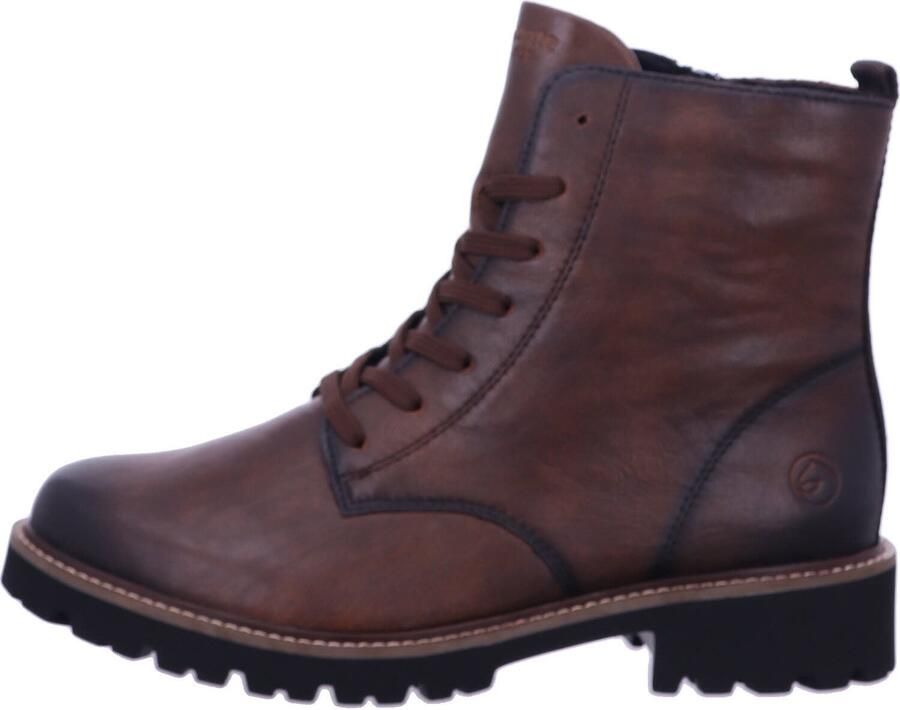 Remonte Veterschoenen blokhak veterschoen enkellaars in used look