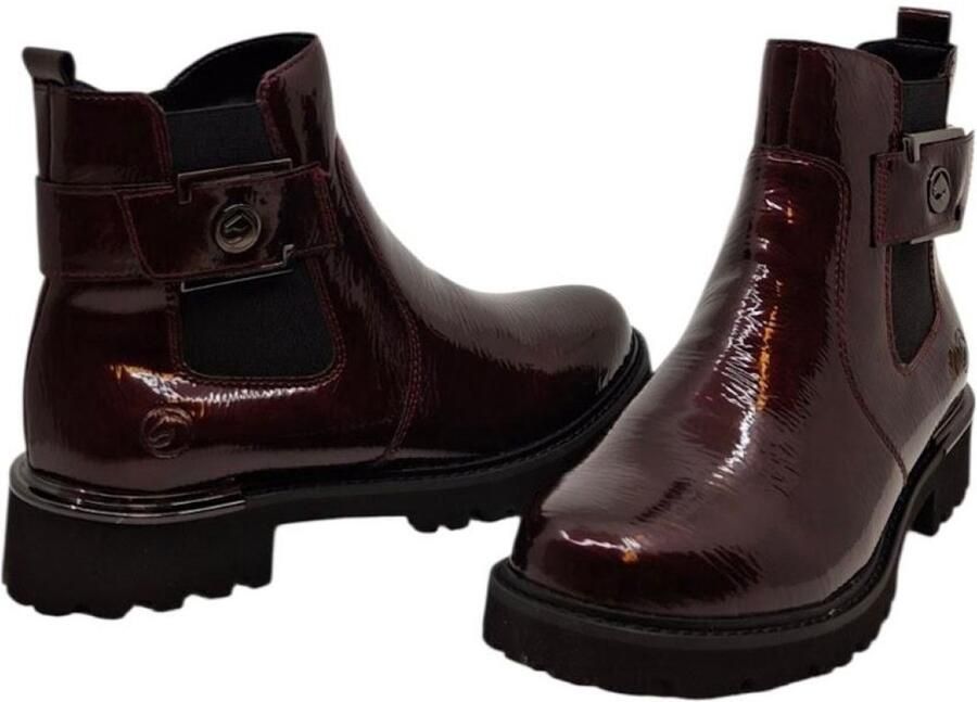 Remonte D8684-35 Wine Bordeaux lakleren bottine
