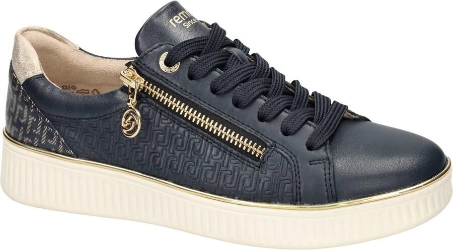 Remonte Plateausneakers vrijetijdsschoen lage schoen veterschoen met zijrits