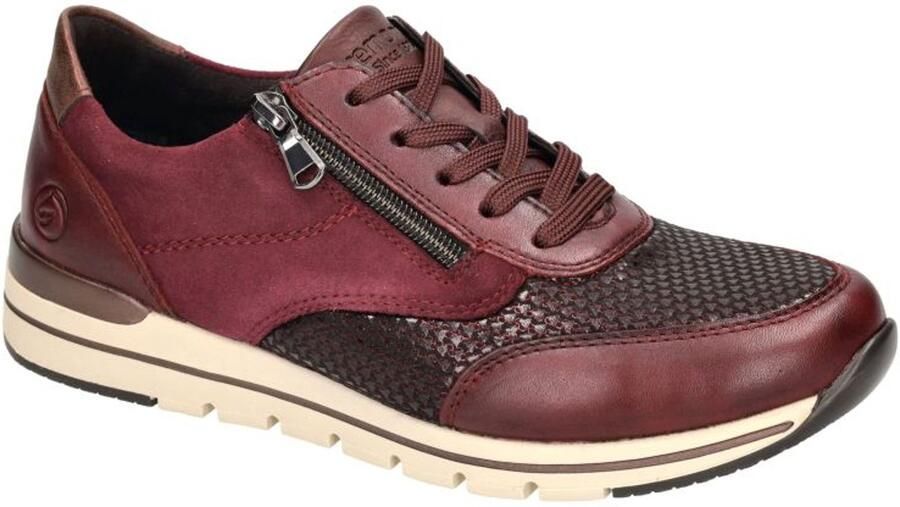 Remonte -Dames bordeaux sneakers - Foto 1