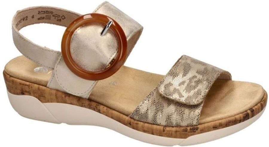 Remonte -Dames goud sandalen