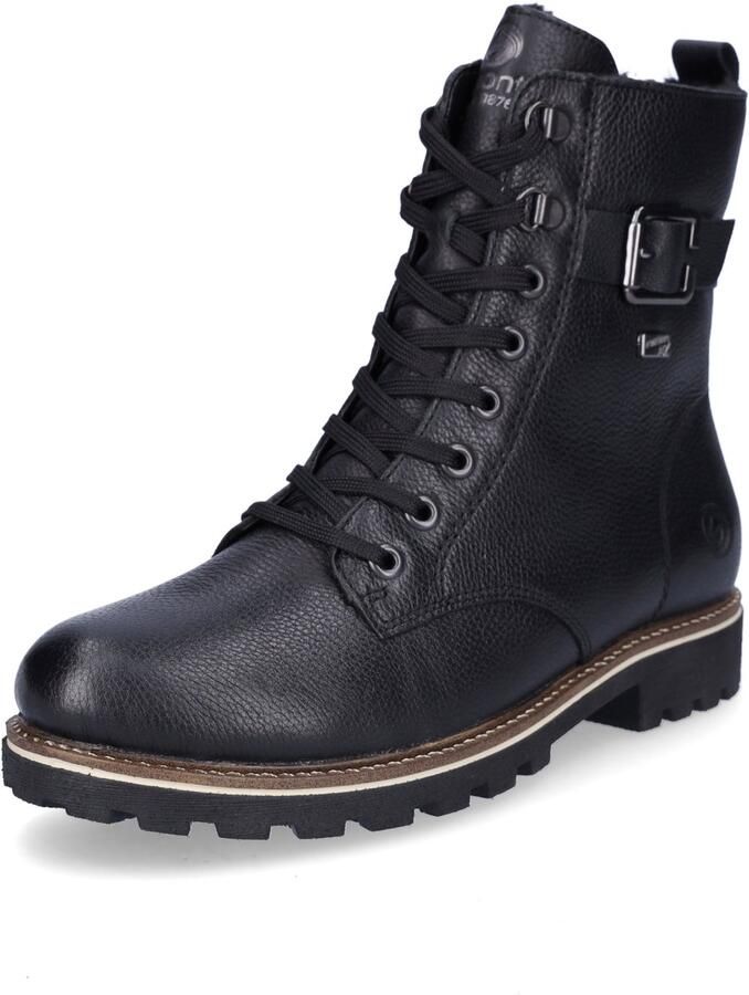 Remonte Winterlaarzen blokhak veterschoenen outdoorschoen met decoratieve gesp - Foto 1