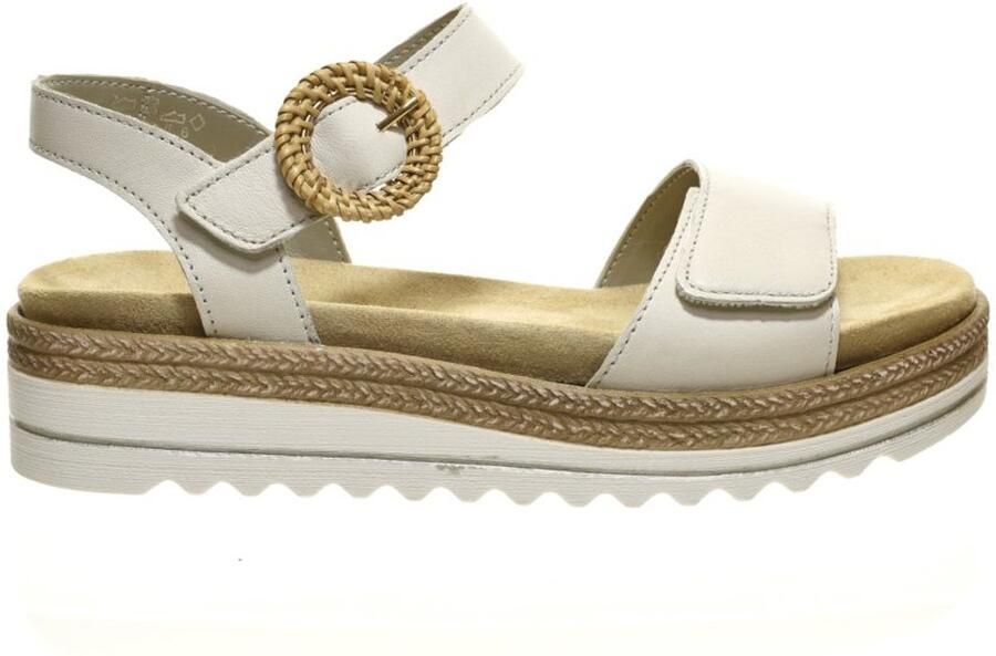Remonte Dames Sandalen Beige Verstelbaar