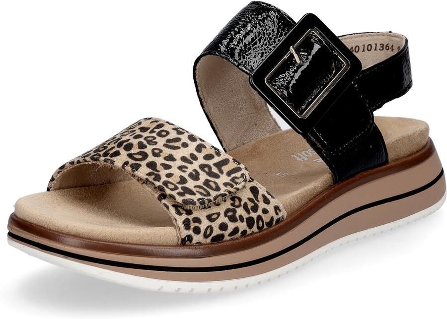 Remonte dames sandalen zwart leo