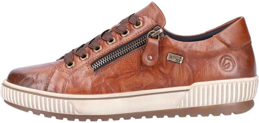 Remonte Plateausneakers vrijetijdsschoen lage schoen veterschoen met buitenrits