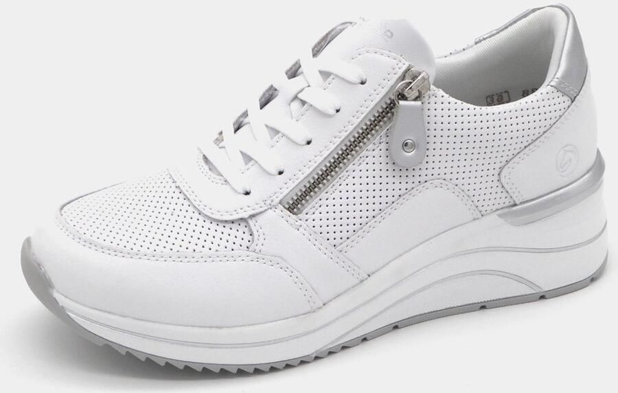 Remonte Sneakers met sleehak vrijetijdsschoen lage schoen veterschoen met schachtversteviging - Foto 2