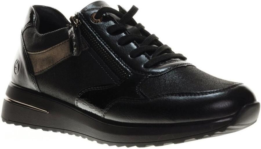 Remonte Sneakers met sleehak vrijetijdsschoen lage schoen veterschoen met schachtversteviging