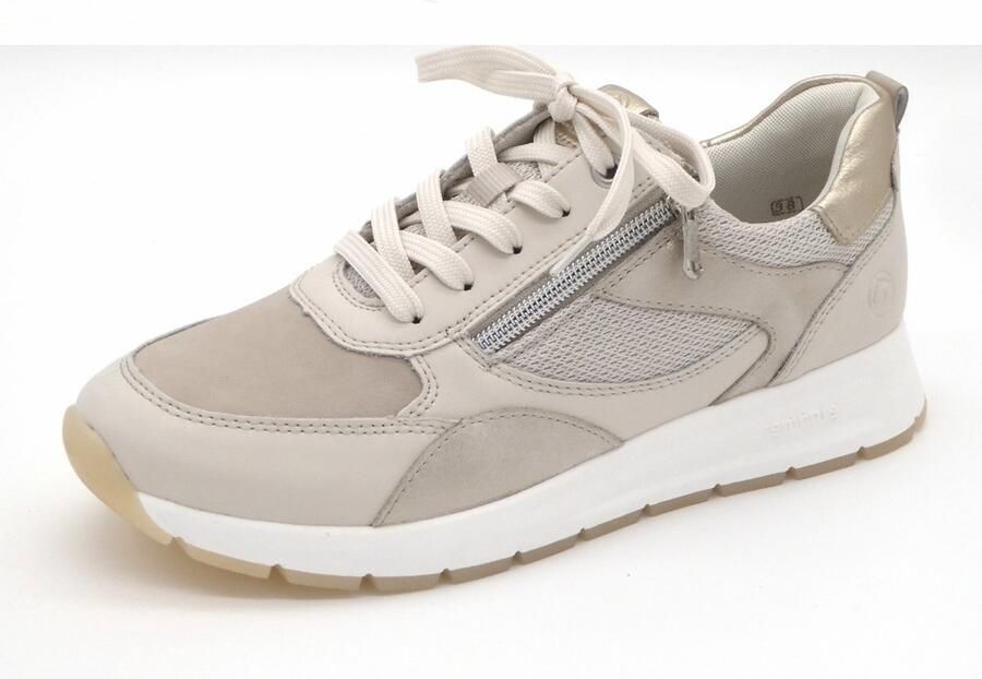 Remonte D2G11-60 Sneakers Beige Goud Leer Dames Beige