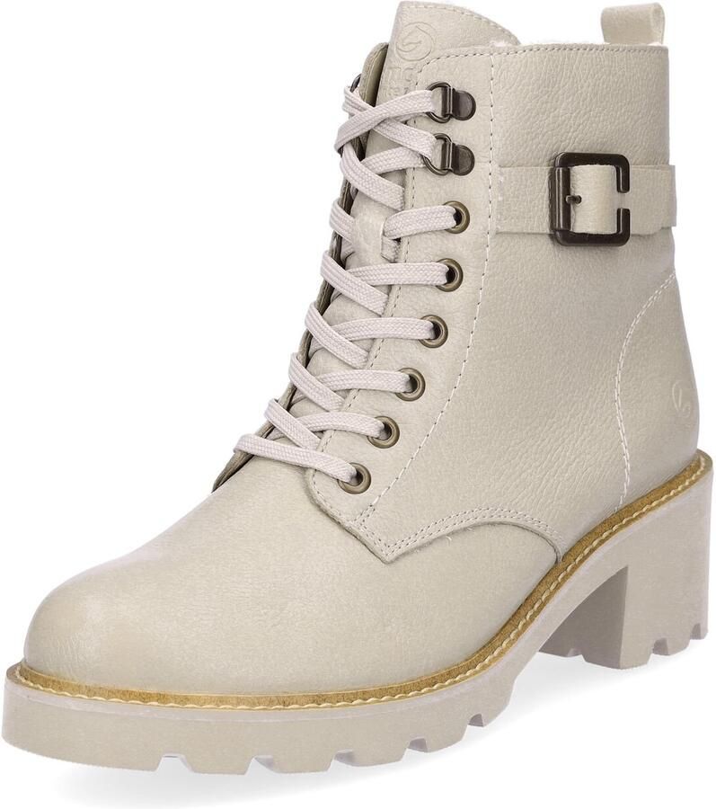 Remonte Veterlaarsje met rits aan de binnenkant Crème wit