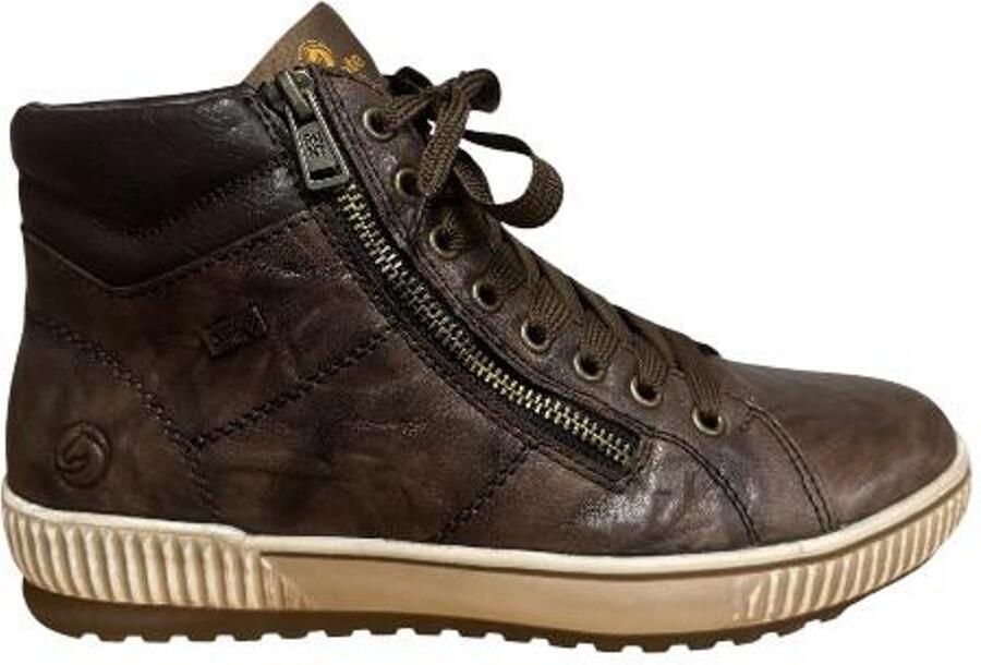Remonte Veterschoenen platform lace-up ankle boots in crash look