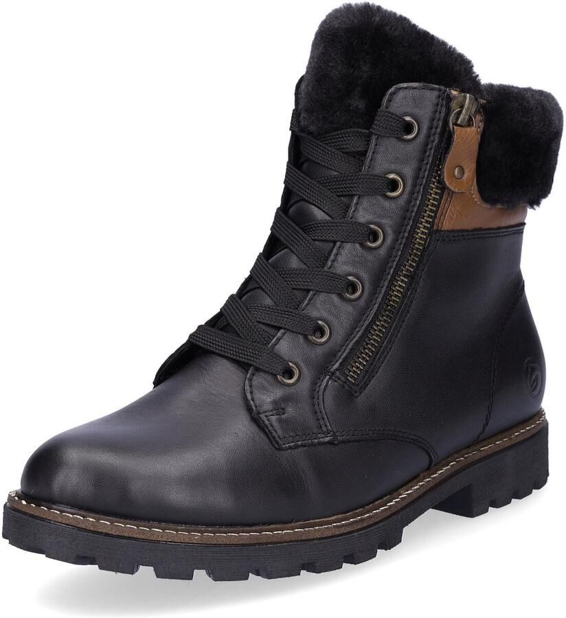 Remonte Zwarte Enkellaars Black Dames