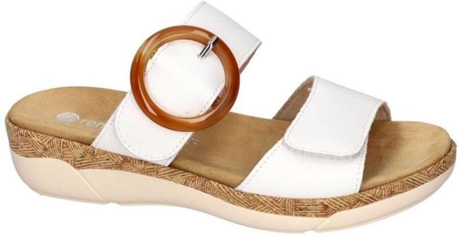 Remonte -Dames wit slippers & muiltjes