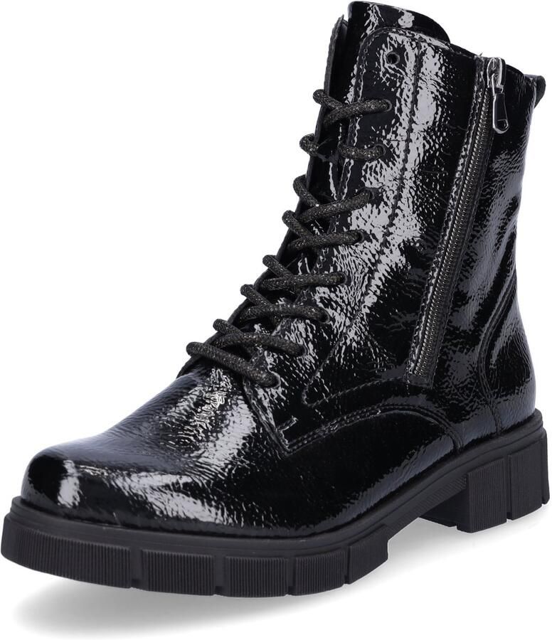 Remonte Veterlaarsjes Veterboots enkellaarsjes profielzool met glitter-veters