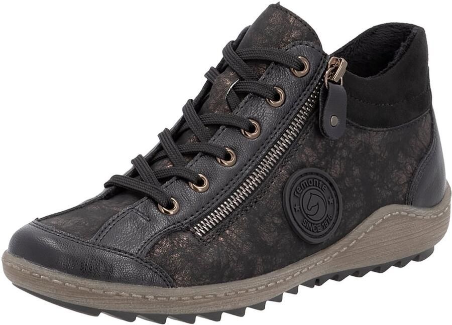Remonte Veterschoenen flats comfortschoenen laarzen met zijrits - Foto 2