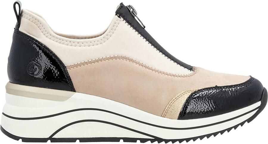 Remonte Slip-on sneakers Elisabeth Hurley-Collection wedge sneaker slipper instapschoen vrijetijdsschoen vegan