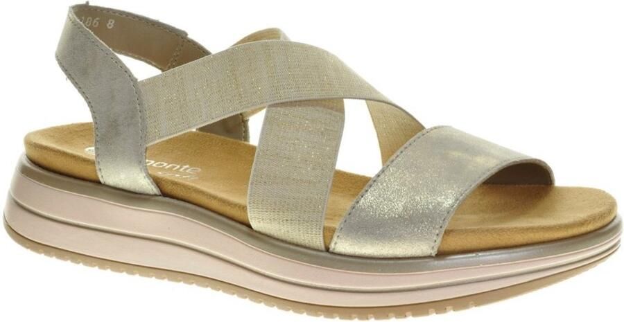 Remonte Goud Sandalen Kruis