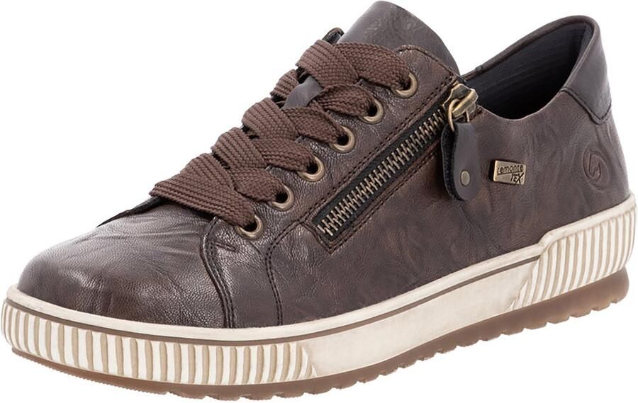 Remonte Plateausneakers vrijetijdsschoen lage schoen veterschoen met buitenrits - Foto 3