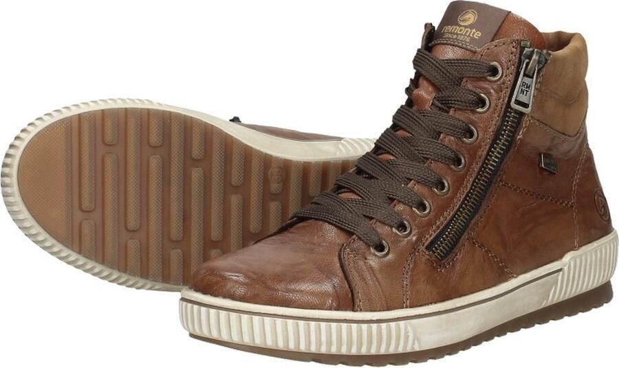 Remonte Veterlaarsjes blokhak laarsjes veterschoenen flats in used look - Foto 15