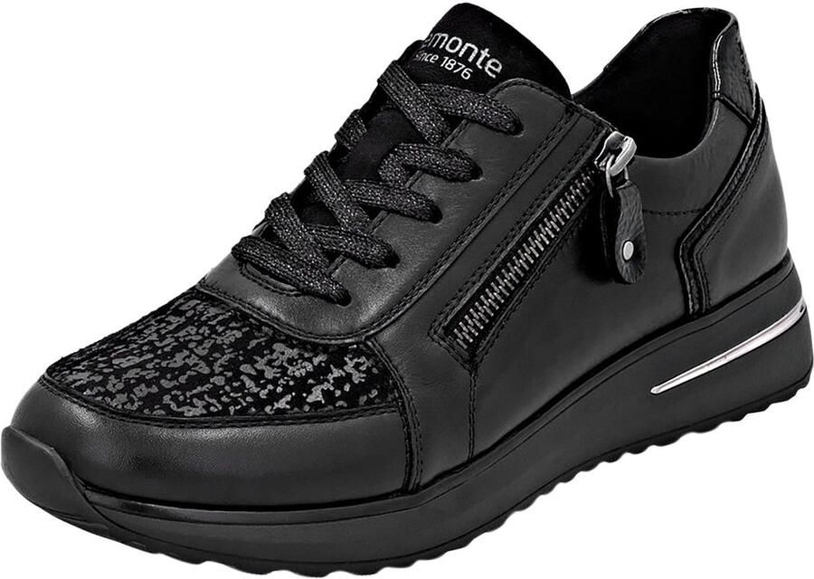 Remonte Minato-sneakers met veters en rits