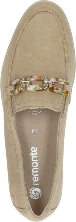 Remonte Loafers Elisabeth Hurley-Collection slipper lage schoen business schoen met modieuze sierketting