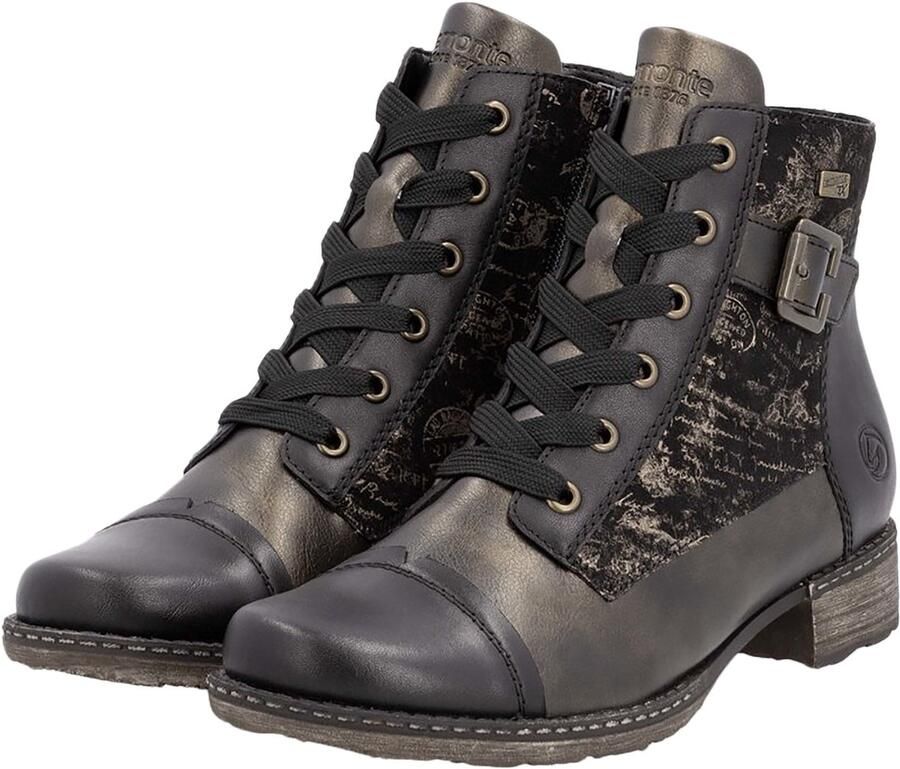 Remonte Odeon laarzen met veter en rits