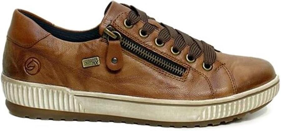 Remonte Plateausneakers vrijetijdsschoen lage schoen veterschoen met buitenrits