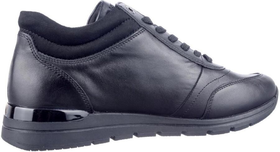 Remonte R6775-00 Zwart halfhoge sneakers rits veters veterboots