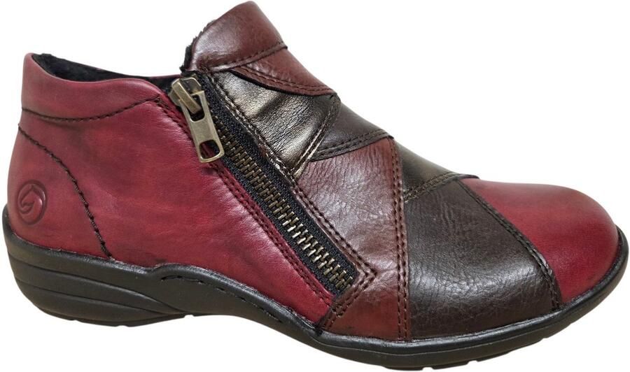 Remonte R7674-36 Enkellaarsjes Rood Leer Dames Rood - Foto 2