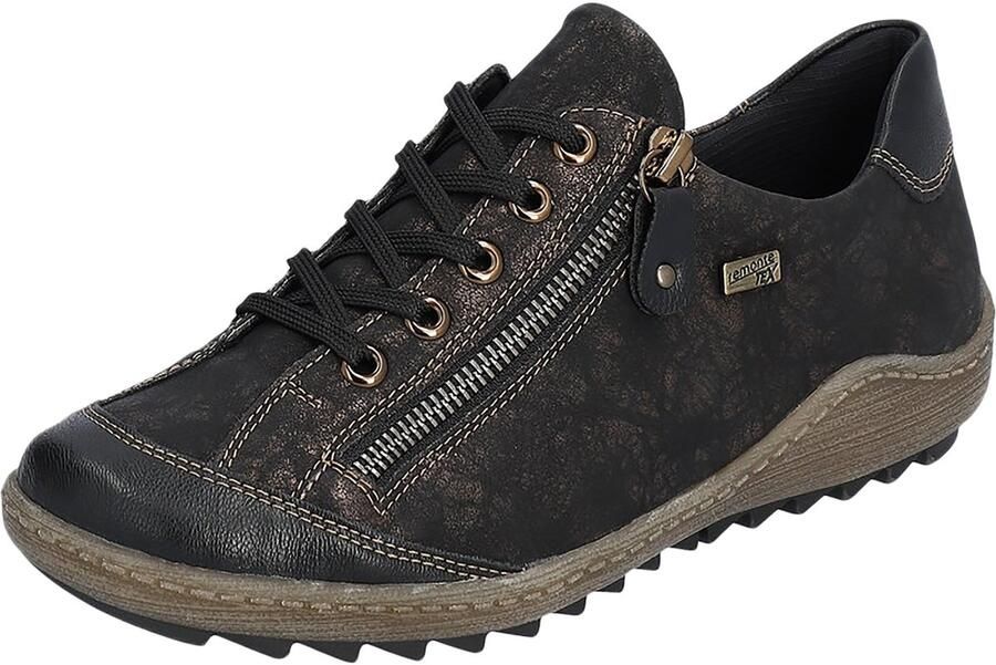 Remonte Veterschoenen vrijetijdsschoen lage schoen veterschoen met zijrits - Foto 2