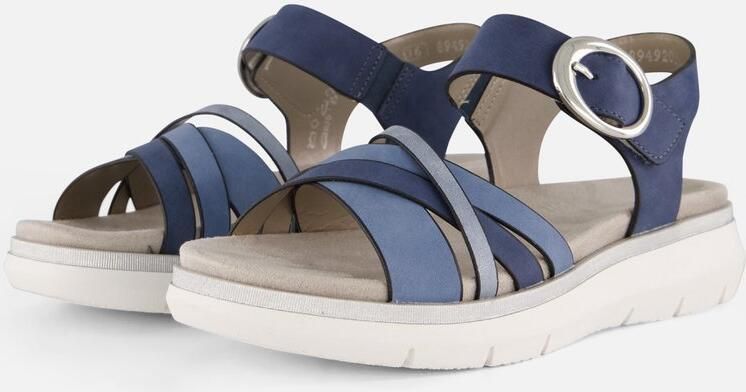Remonte Sandalen blauw Synthetisch Dames