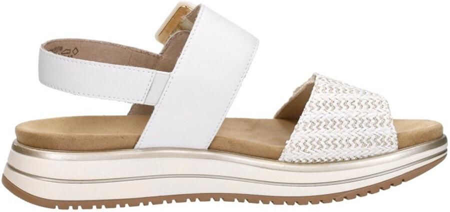 Remonte D1J53-81 Sandalen Wit Leer Dames Wit Goud - Foto 5