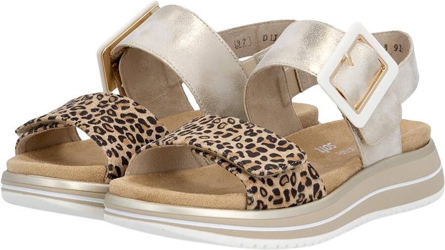 Remonte Sandales en cuir Compensé