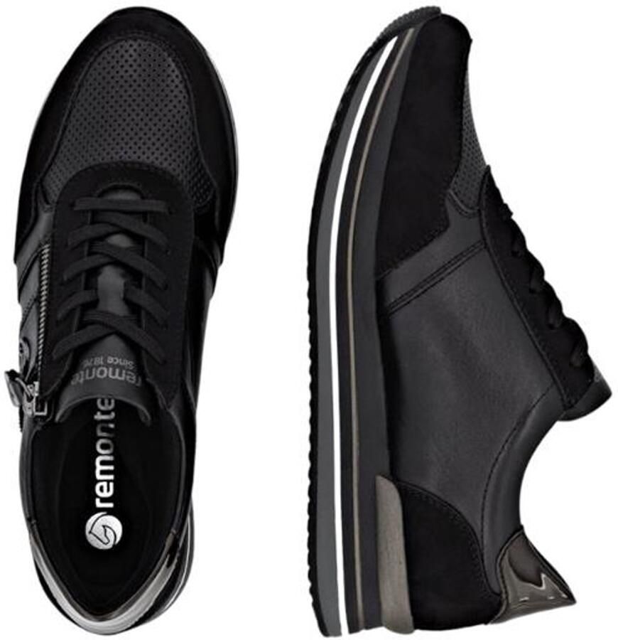 Remonte Plateausneakers Veterschoen lage schoen vrijetijdsschoen met gepolsterde schachtversteviging - Foto 2