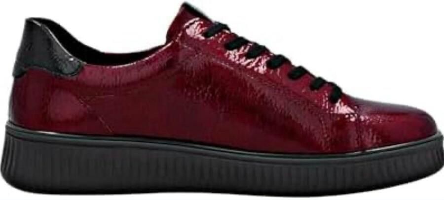 Remonte sneaker rood lak rits veters uitneembare zool
