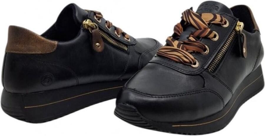 Remonte Sneakers met sleehak Veterschoenen lage schoen vrijetijdsschoen met zijrits