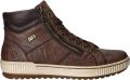 Remonte Veterschoenen platform lace-up ankle boots in crash look - Bruin