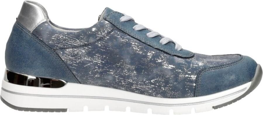 Remonte Sneakers met sleehak vrijetijdsschoen lage schoen veterschoen in vegan uitvoering