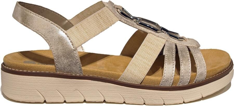 Remonte zilverkleurige dames sandalen